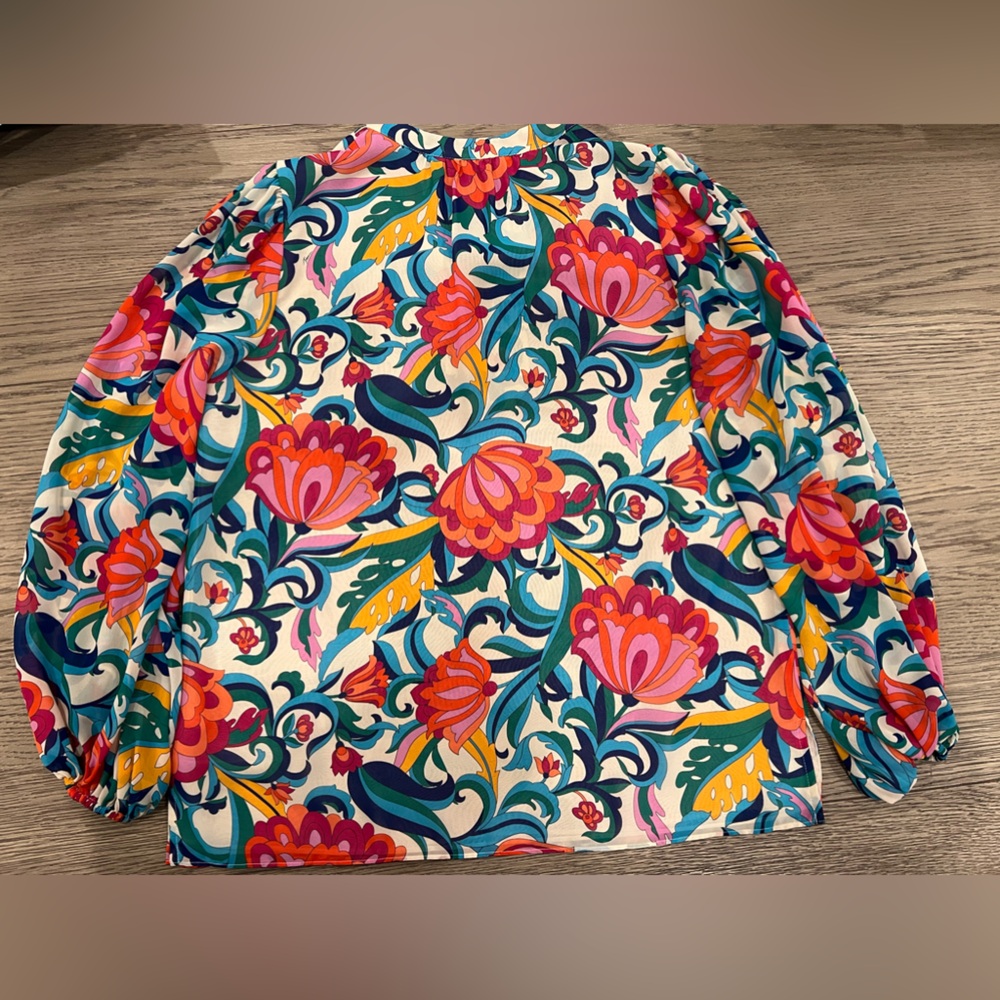 Trina Turk Multicolor Floral Blouse - Picture 5 of 5